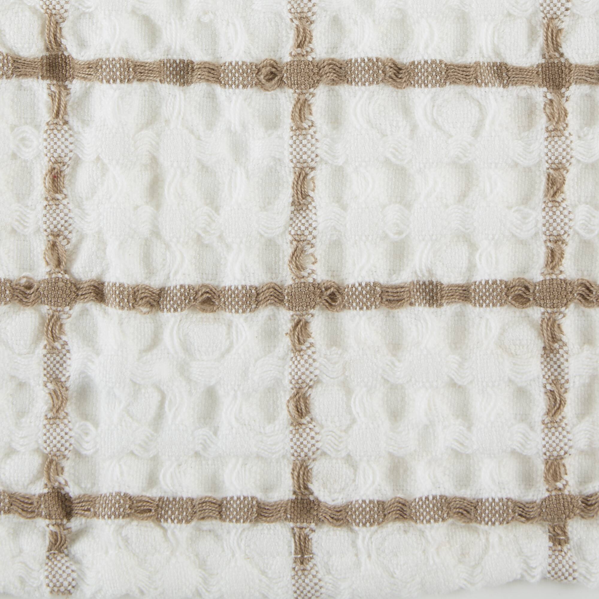 DII® Windowpane Oversized Washed Waffle Dishcloth Set